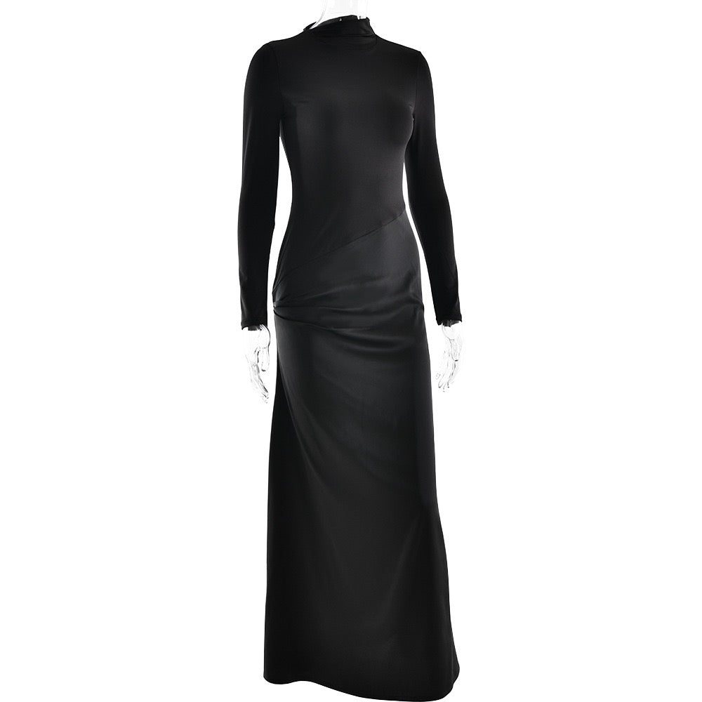Maxi dress with satin design - Shiri