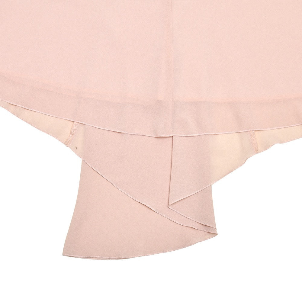 Mini strapless dress with chiffon and velvet design - GADE