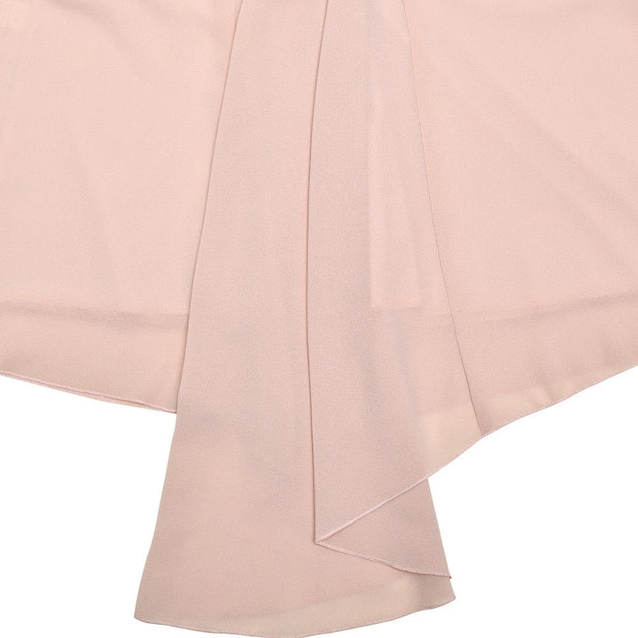 Mini strapless dress with chiffon and velvet design - GADE