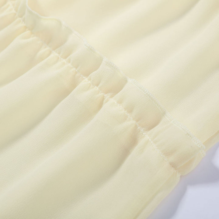 Yanga chiffon two-piece set with a maxi skirt and top
