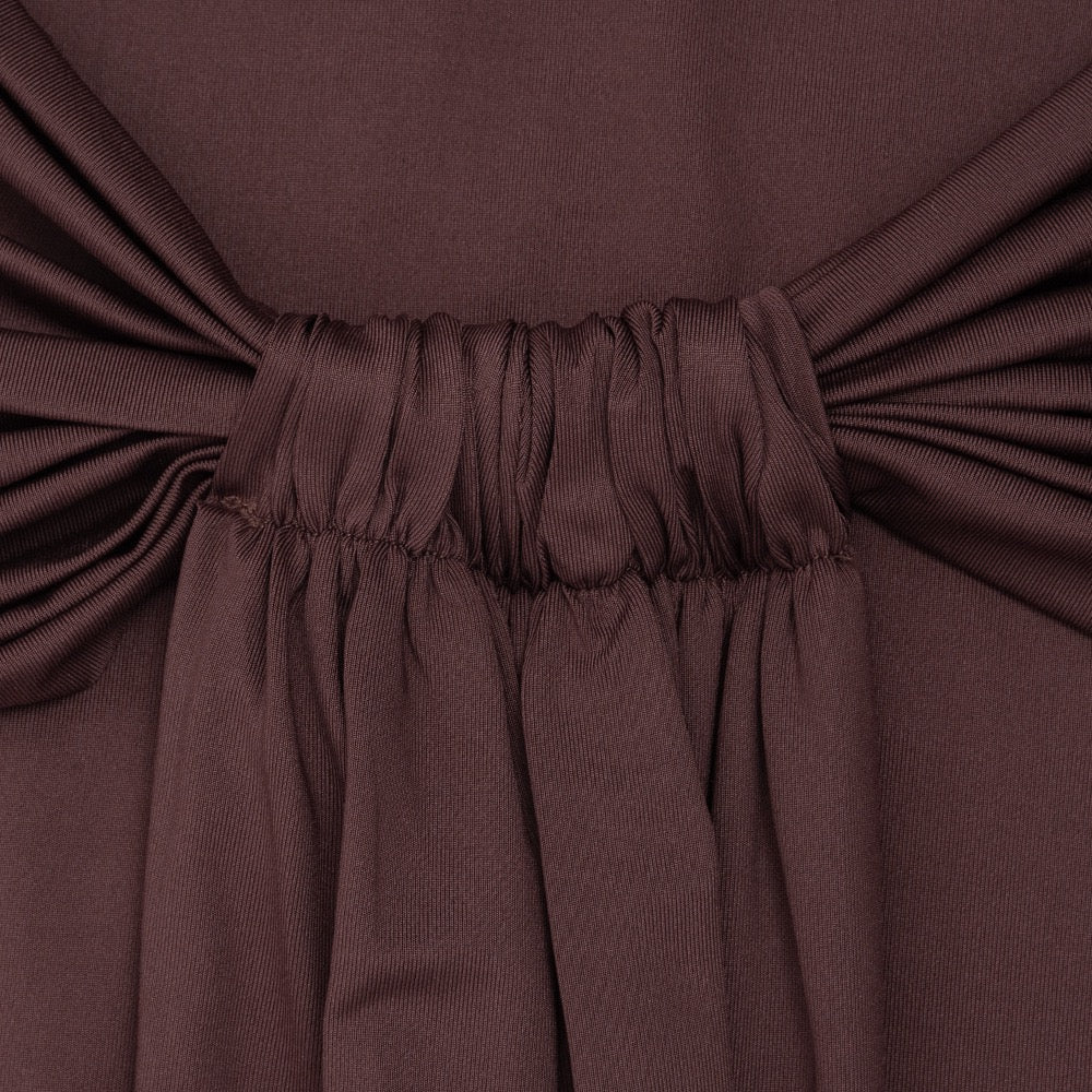 Maxi dress with ruching design - ROS