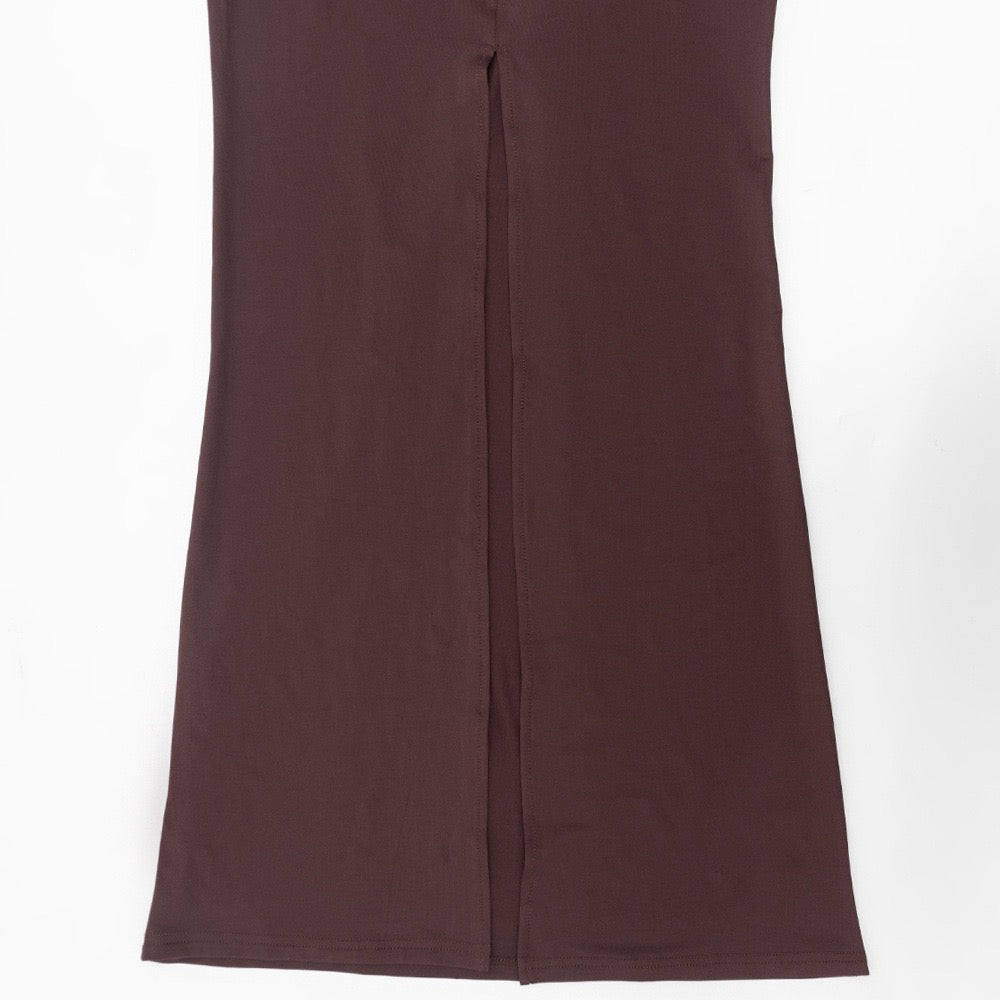 Maxi dress with ruching design - ROS