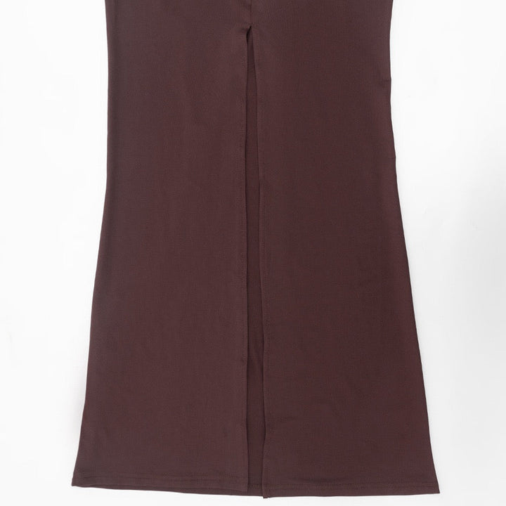 Maxi dress with ruching design - ROS
