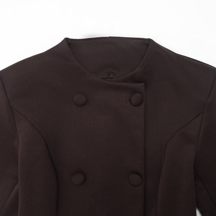 Tailored mini blazer dress with button design - NINA