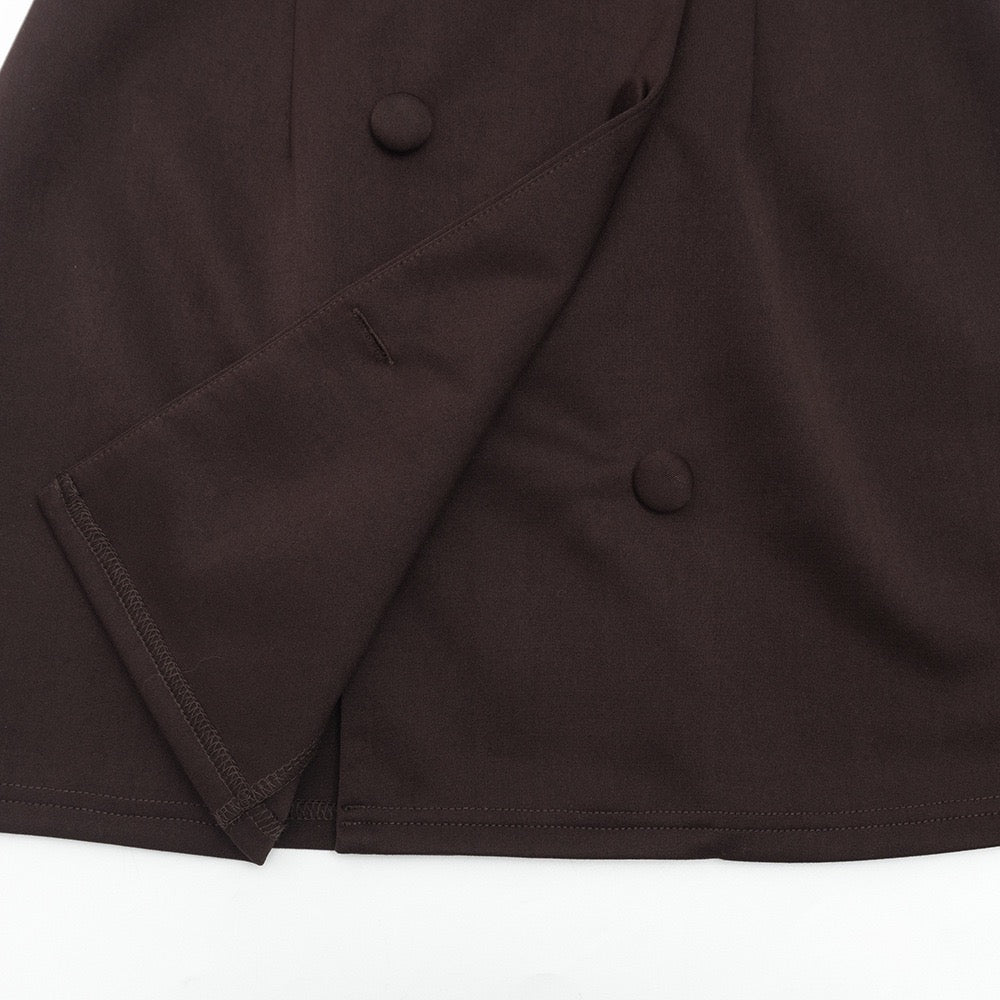 Tailored mini blazer dress with button design - NINA