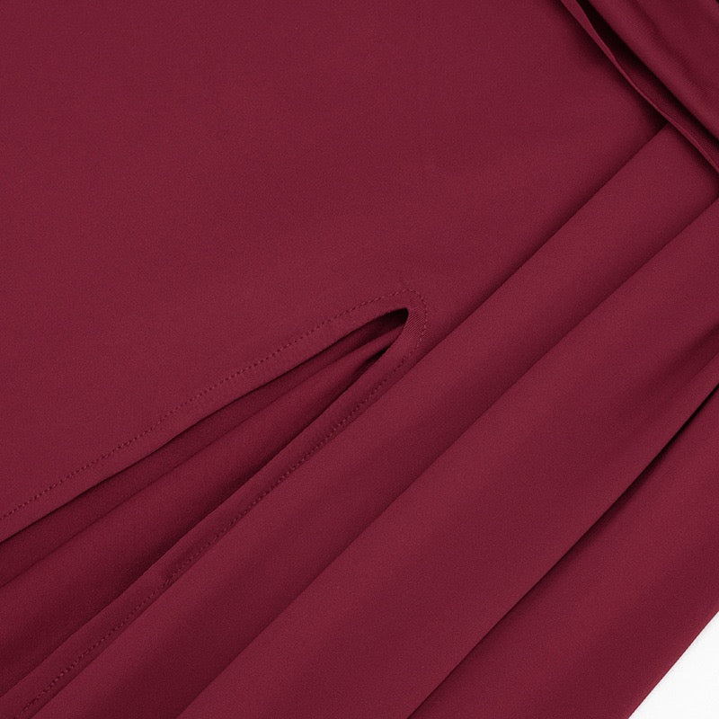 Off-shoulder Maxi Dress with Slit Design - AMAYA