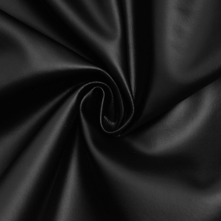 Mini faux leather dress with ruching and pleats - RAYN