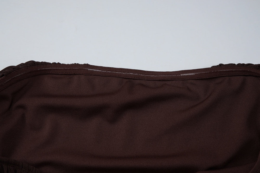Strapless maxi dress with pleat detailing – Ronili