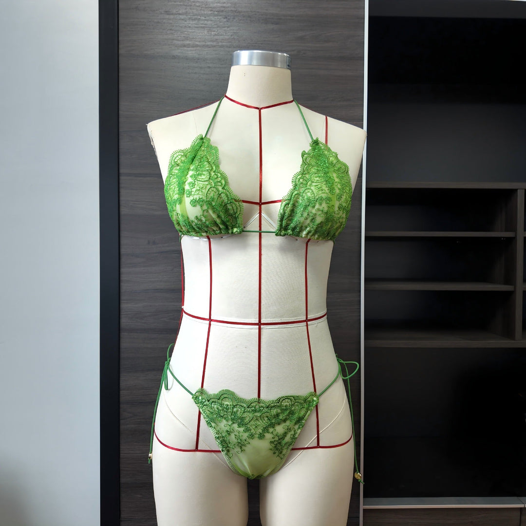 Lace-trimmed bikini swimsuit – Shaya