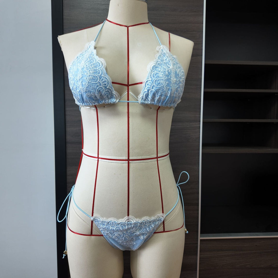 Lace-trimmed bikini swimsuit – Shaya