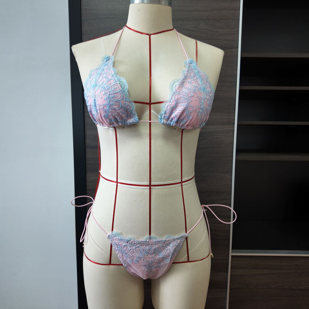 Lace-trimmed bikini swimsuit – Shaya