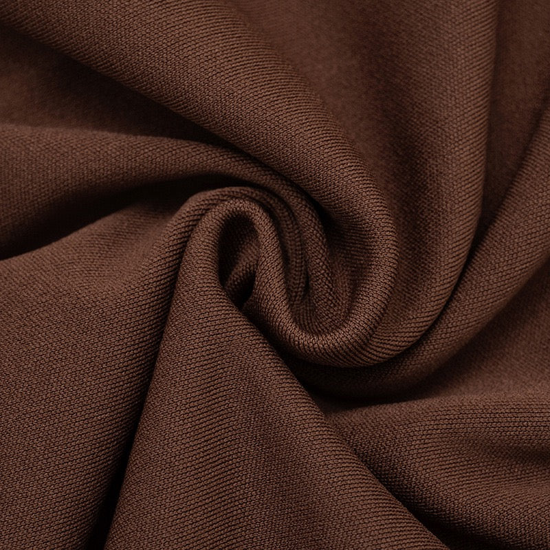 Maxi dress with satin pleats and corset tie at the back for waist fitting - Loiana