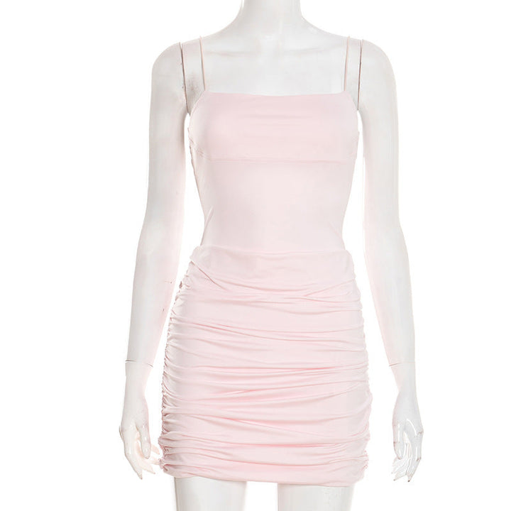 Pleated mini dress - SHOSHIE