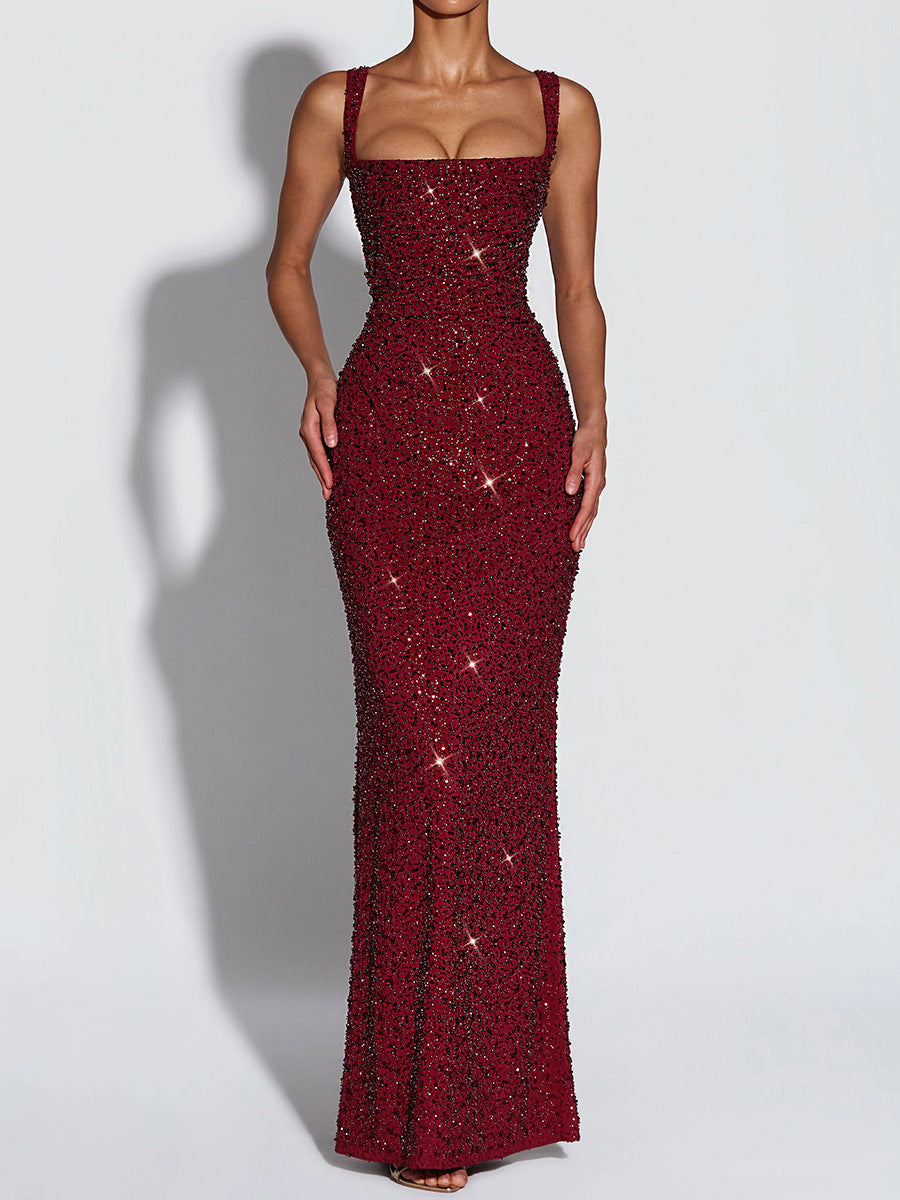 PUSH sequin maxi dress