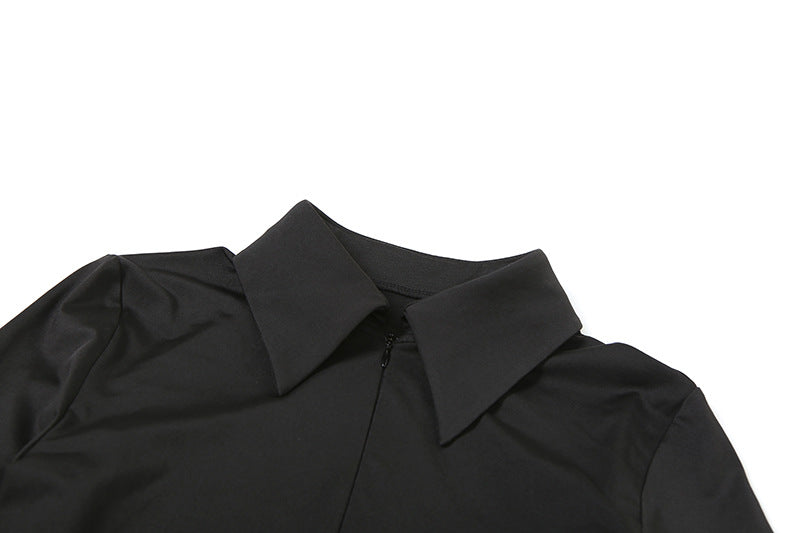 Fitted Mini Dress with Shaping and Flattering Fabric, Matching Belt Detail - Journey