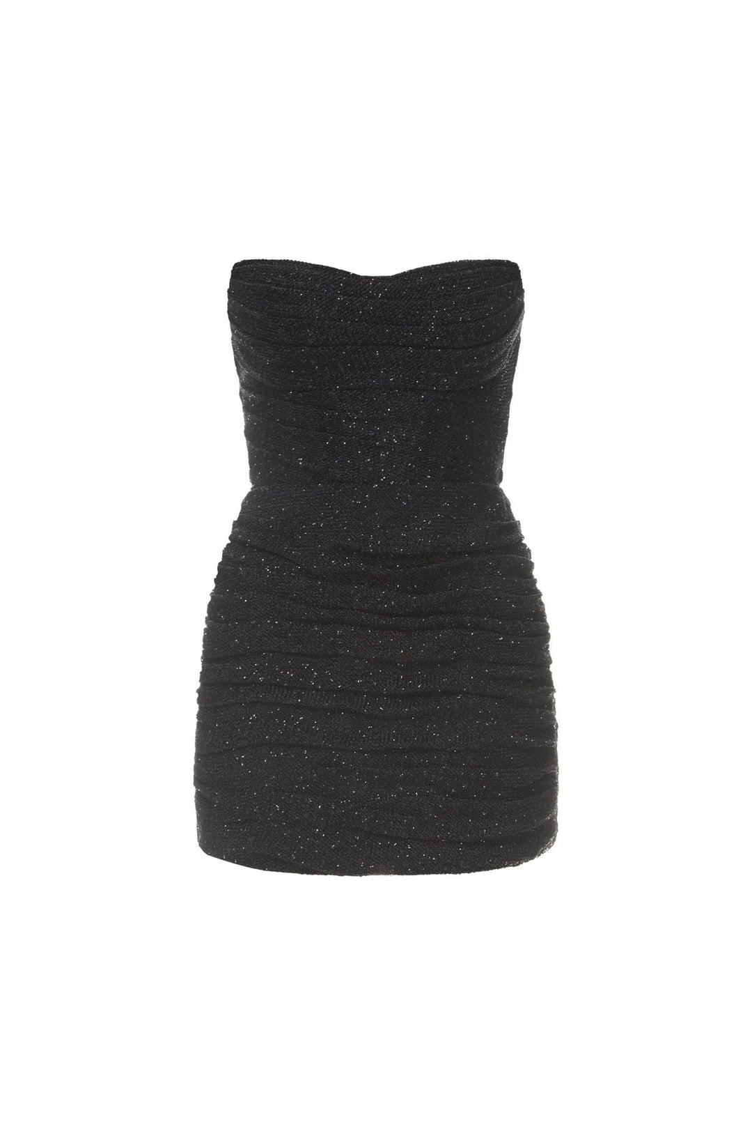 Strapless Mini Dress with Sequin Design - XENIA
