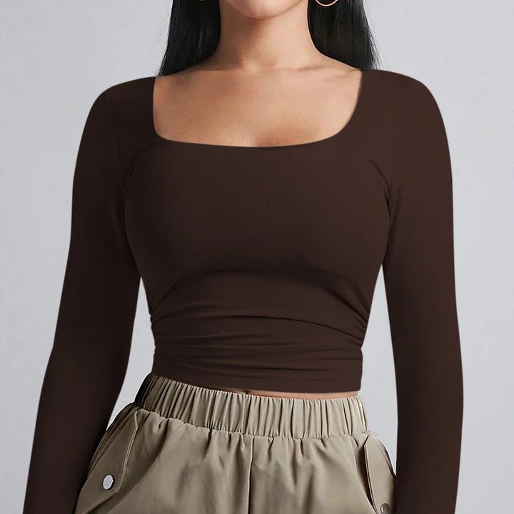 Basic shaping fabric top - Nelly
