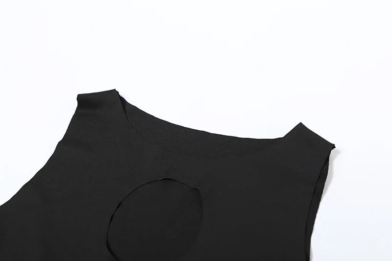 Mini Dress with Chain Detail and Cutouts - Agatha