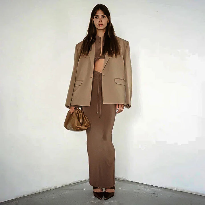 Two-piece set maxi skirt and blouse - Miran