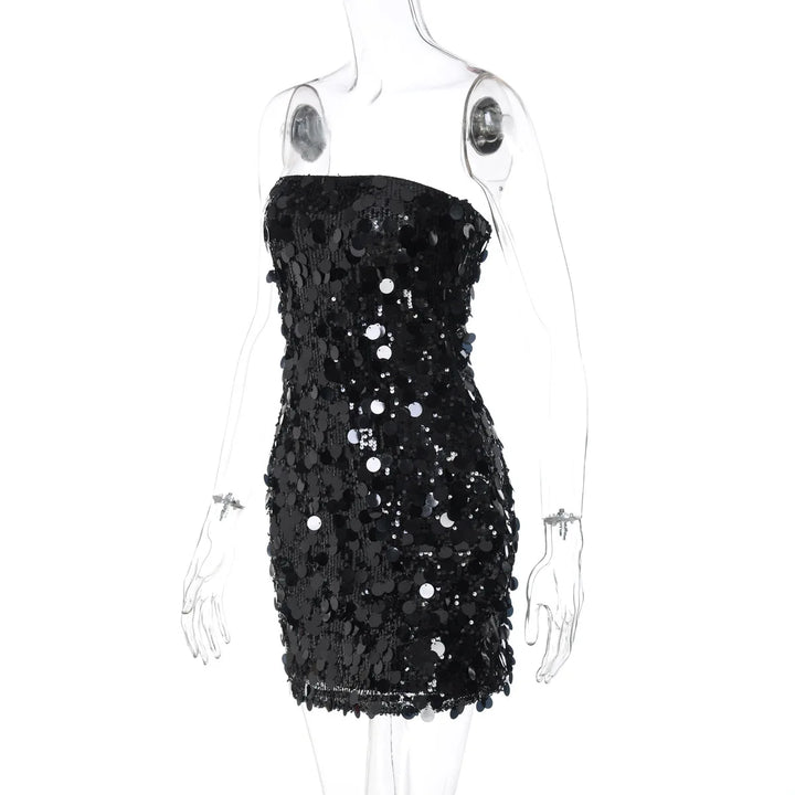 Strapless Sequin Mini Dress - Allison