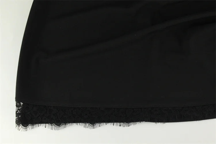 Golf Mini Dress with Lace Detail - Mary