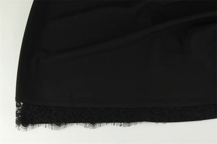 Golf Mini Dress with Lace Detail - Mary