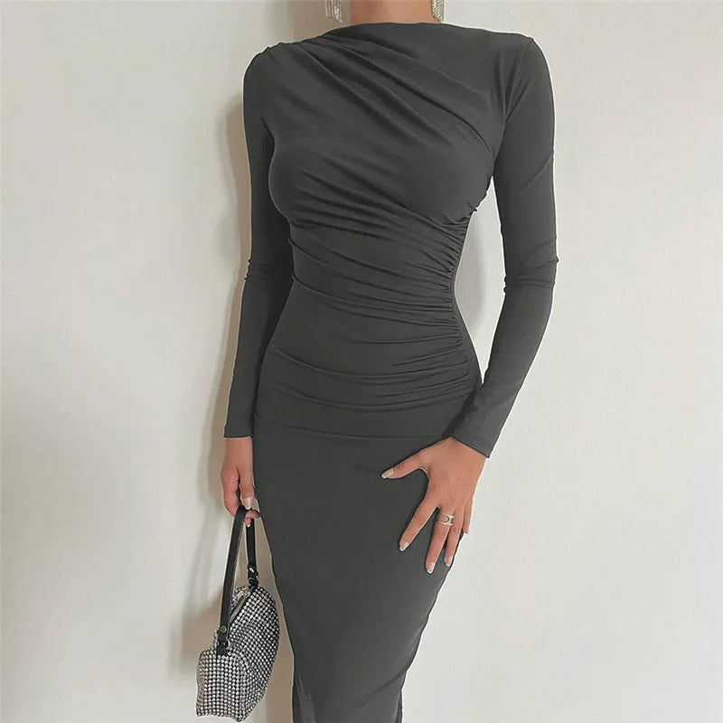 Fitted Shaping Maxi Dress - Noa