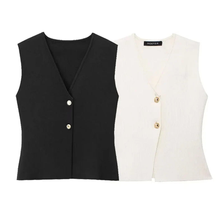 Elegant sleeveless sweater - Kori