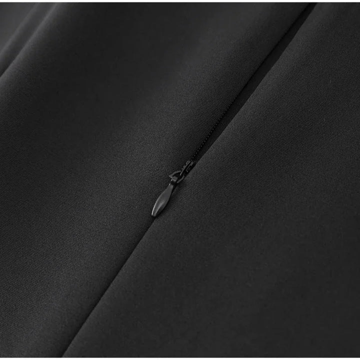 Tailored mini dress with hourglass silhouette and pocket decoration - Nils