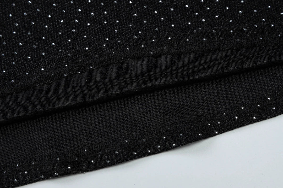 Maxi strapless sequin dress with sparkling rhinestone detail - HOLLY
