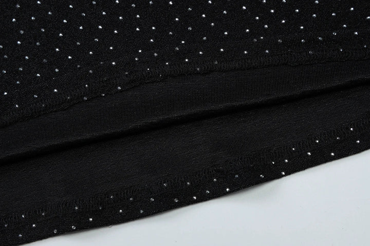 Maxi strapless sequin dress with sparkling rhinestone detail - HOLLY