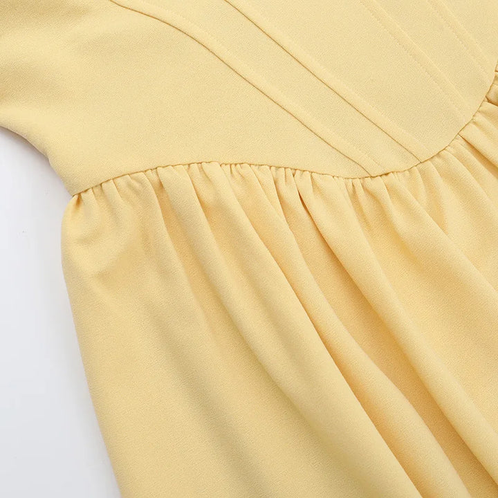 Midi strapless A-line dress - Sol
