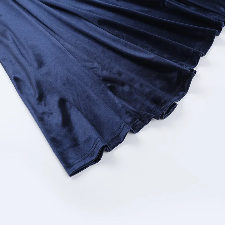 Maxi satin dress with open back - Rain