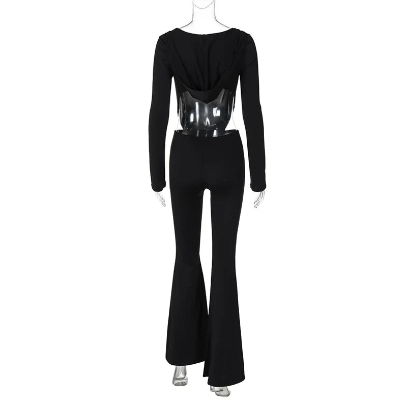 Pedal pushers jumpsuit with hat decoration STREET STYLE - Roxanne