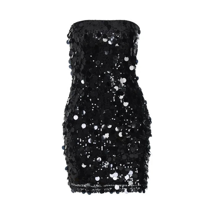 Strapless Sequin Mini Dress - Allison