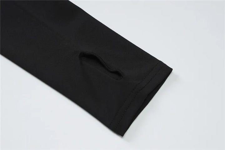 Maxi Dress with Ruching, Turtleneck, and Deep Slit - Sasha