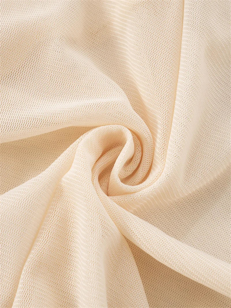 Maxi chiffon dress with ruffles and asymmetric design with matching scarf detail - Milka
