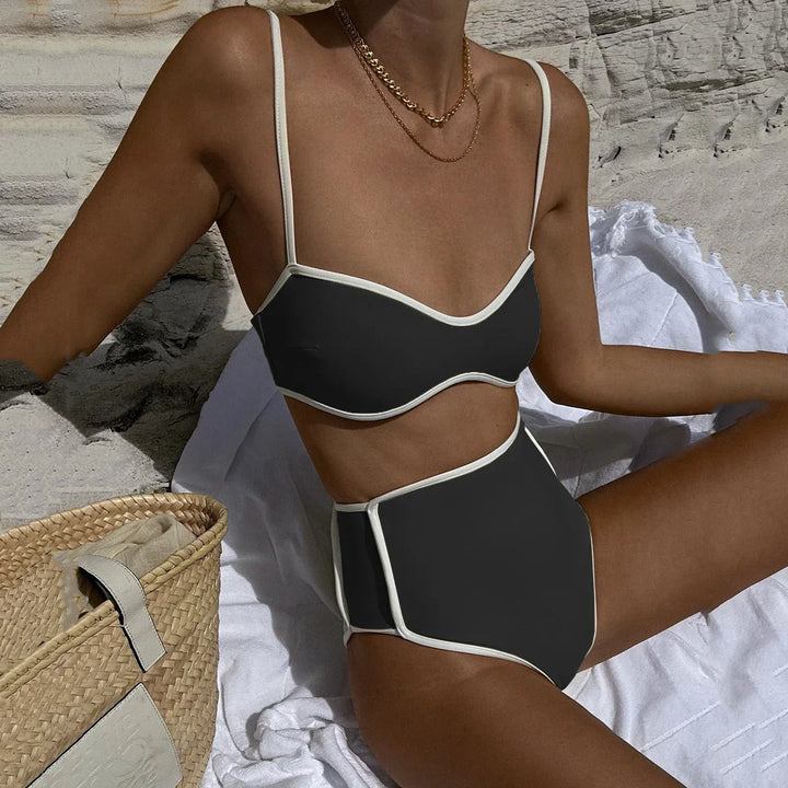 Special Design Bikini with High-Waist Bottom - Rachel