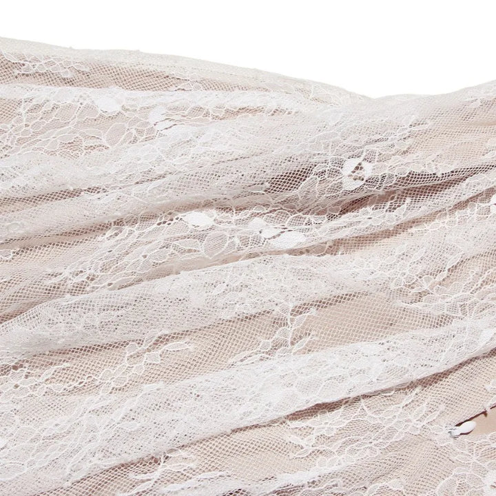 Mini Lace A-Line Dress with Corset Design - Milan