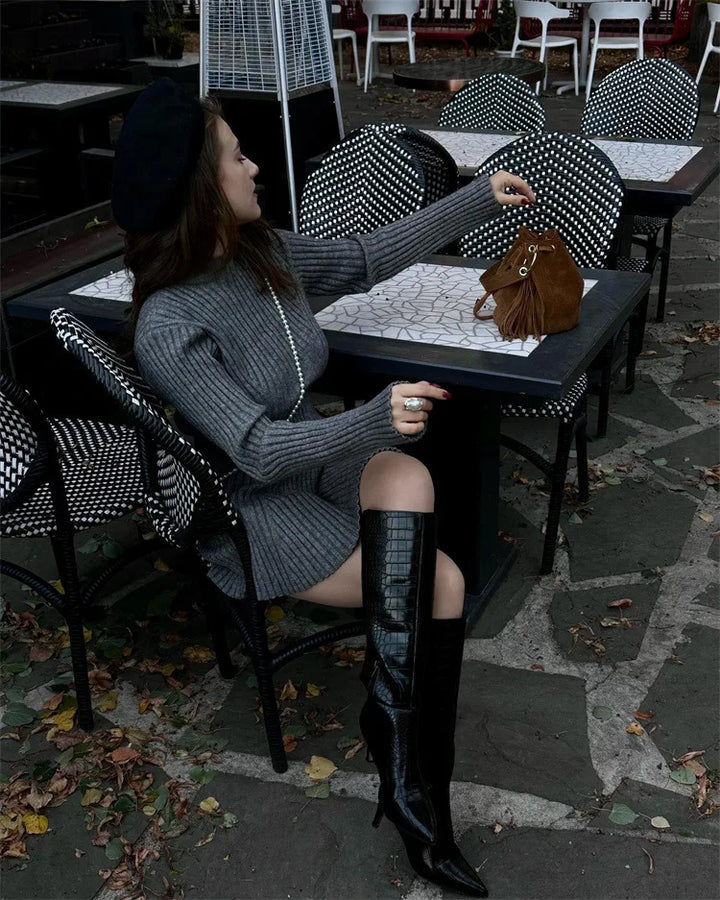 Knitted Mini Dress - Helena
