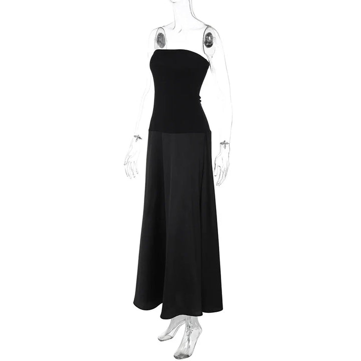 Strapless Satin Maxi Dress - Marina