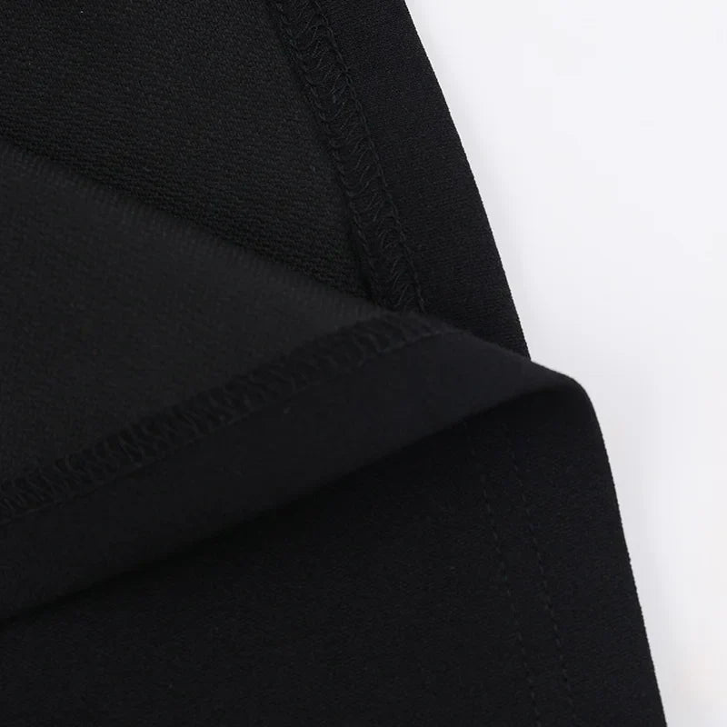 A-line off-shoulder mini dress with faux pocket design - Macy