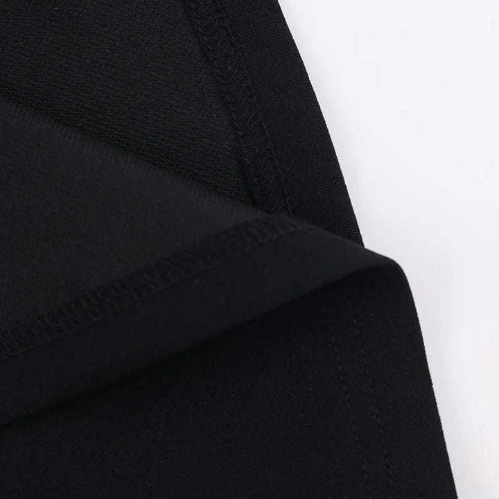A-line off-shoulder mini dress with faux pocket design - Macy