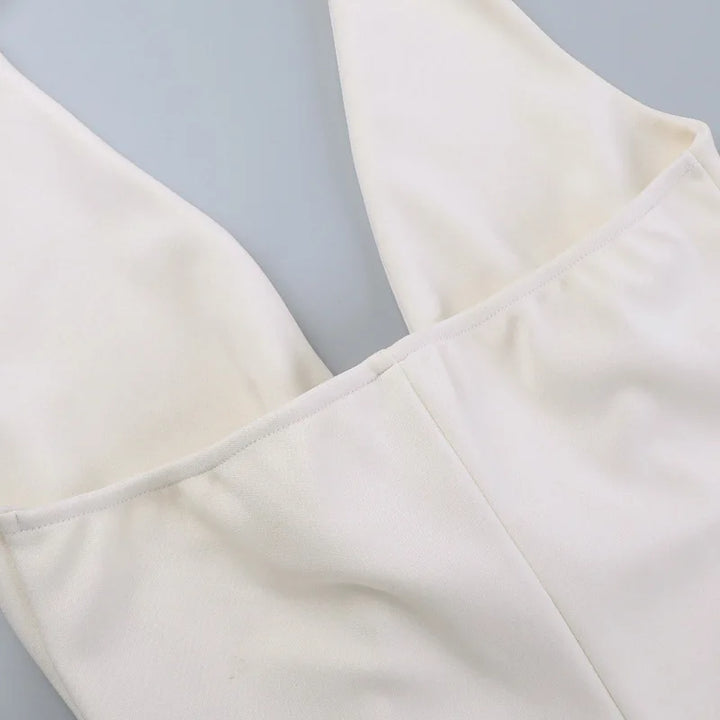 Mini Dress with Deep V Neckline - Madi