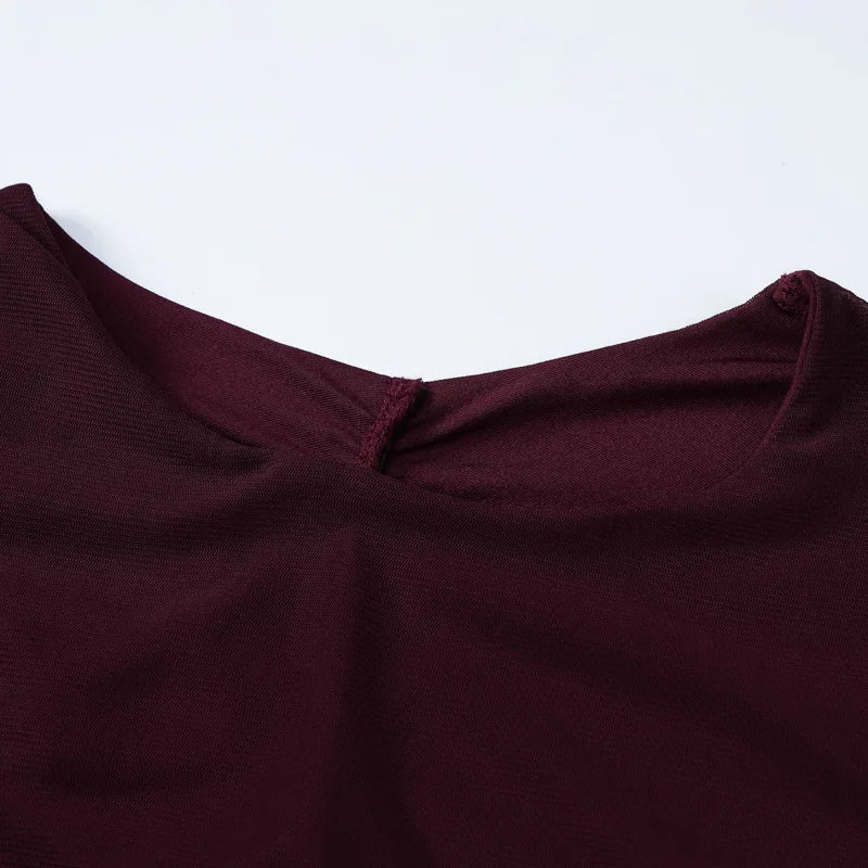Ruched mini dress with cutouts and mesh sleeves - Hagar