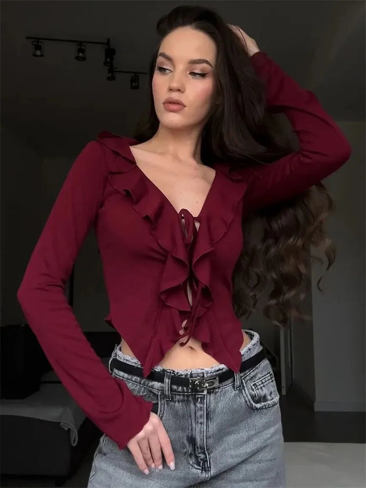 חולצת קשירה בעיטור מלמלה - טייט