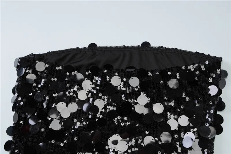 Strapless Sequin Mini Dress - Allison