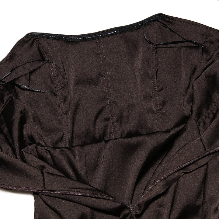 Strapless Satin Mini Dress - Lavi