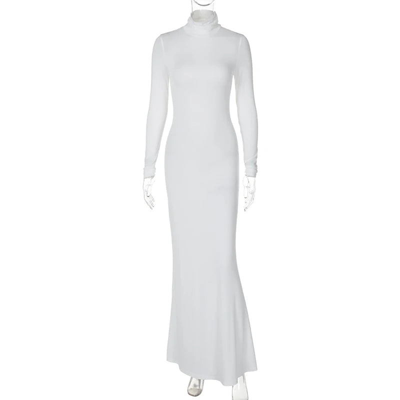 Modest Maxi Dress with Turtleneck - CALA