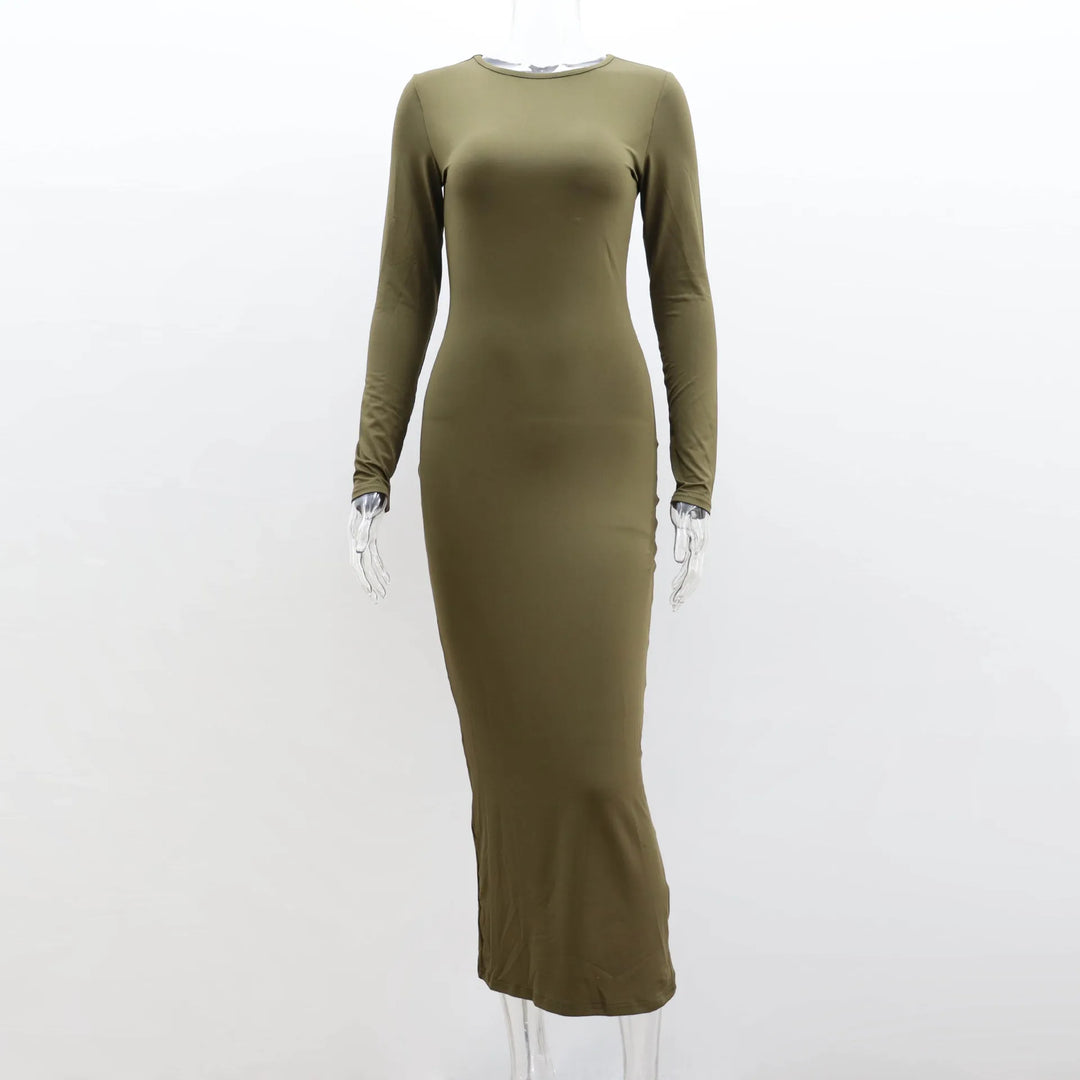 Fitted Shaping Maxi Dress - Matilda
